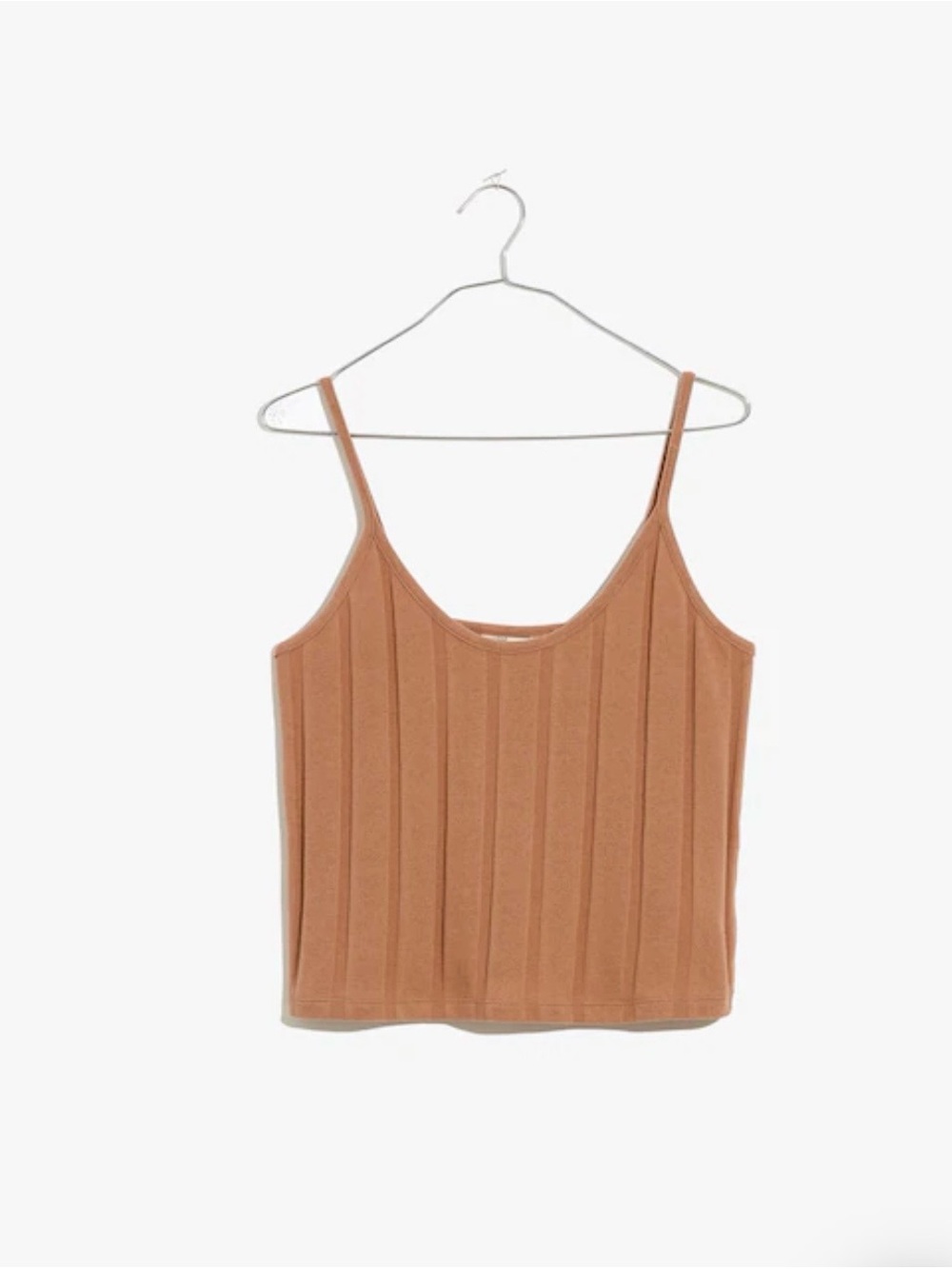 Madewell Ribbed Sweater-Knit Anytime Cami Top extra small in faded earth / tan